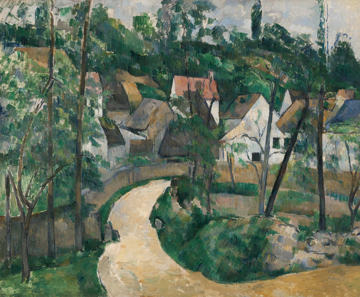 Den snoede vej af Paul Cézanne