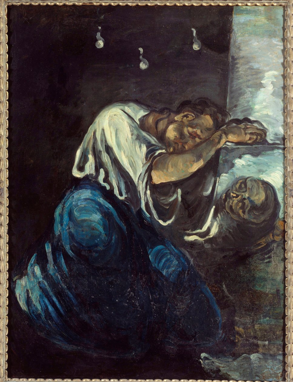 La madeleine ou la pain Maleri af Paul Cezanne (1839-1906) 1869 søn. 1,65x1,25 m Paris, musee d