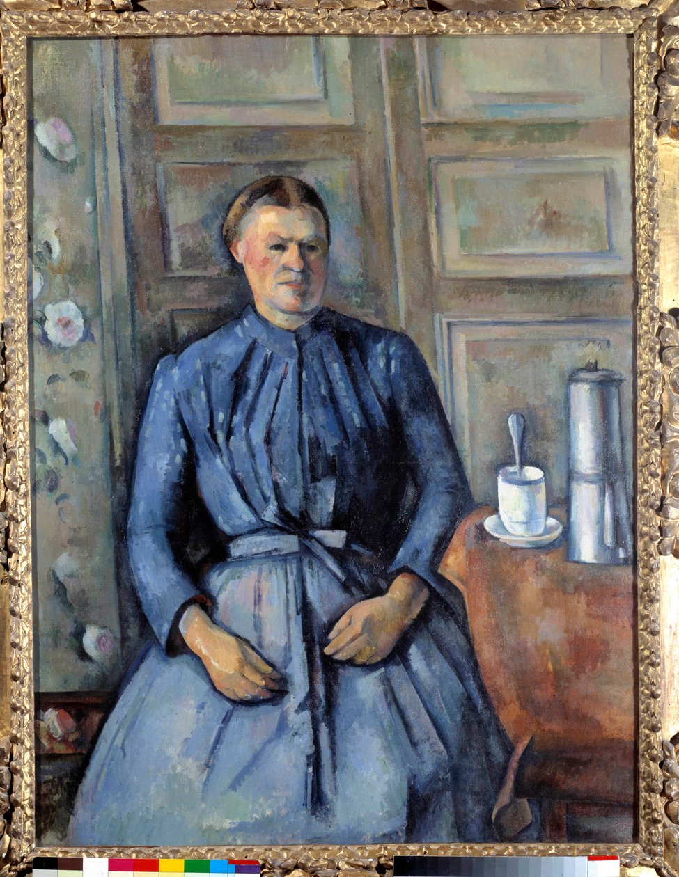 Kvinden på cafetiere Maleri af Paul Cezanne (1839-1906) 1890 søn. 1,30 x 0,96 m Paris, Orsay Museum af Paul Cézanne