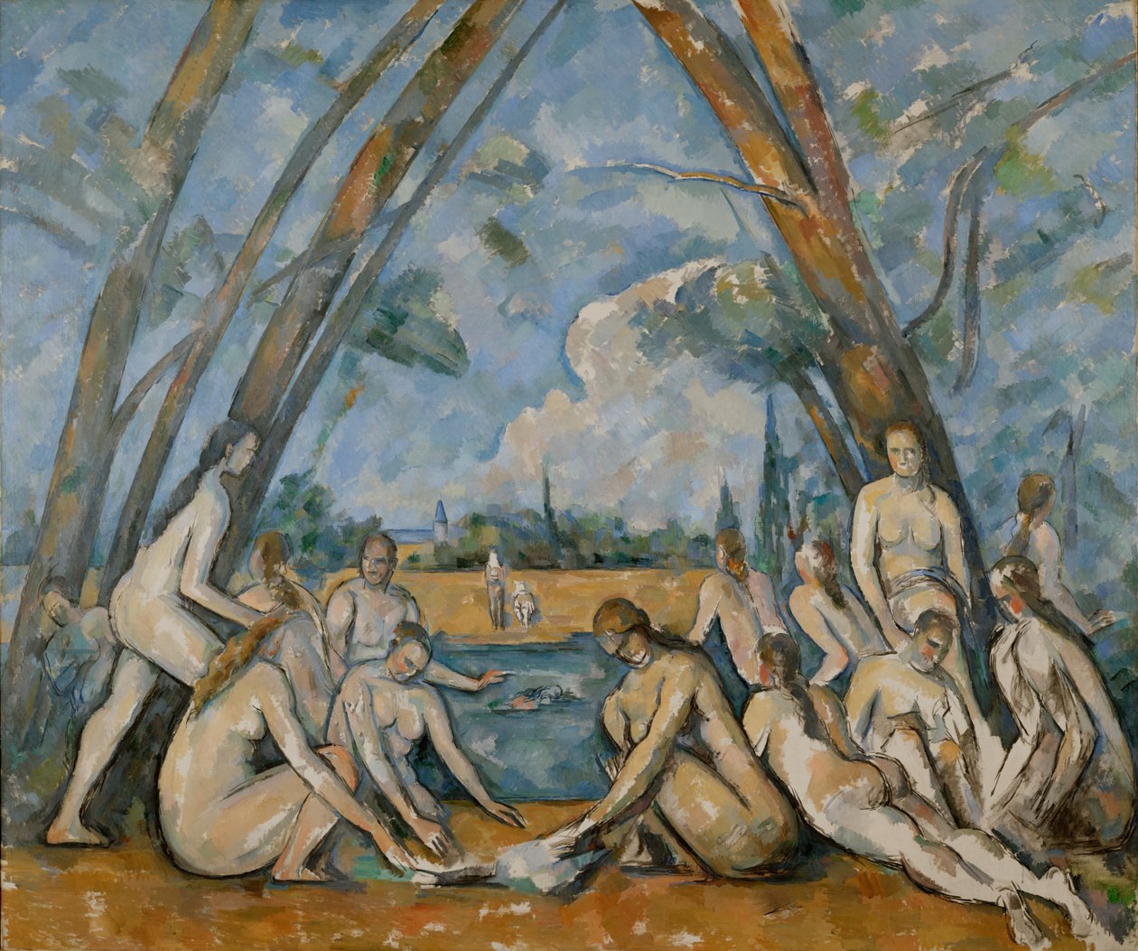 De store badende kvinder af Paul Cézanne