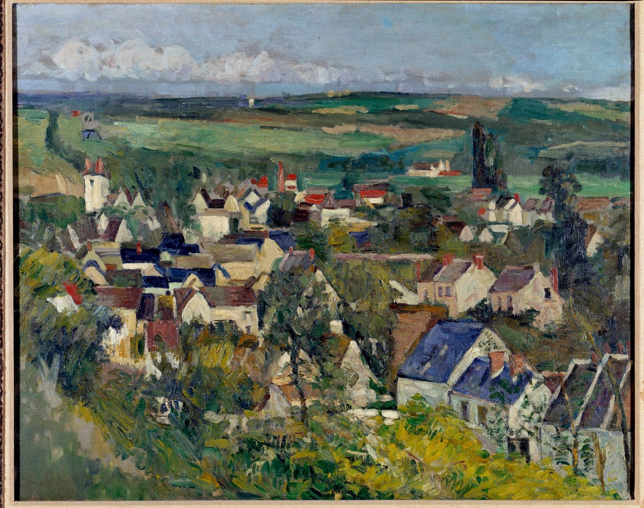 Panoramaudsigt over Auvers-sur-Oise af Paul Cézanne