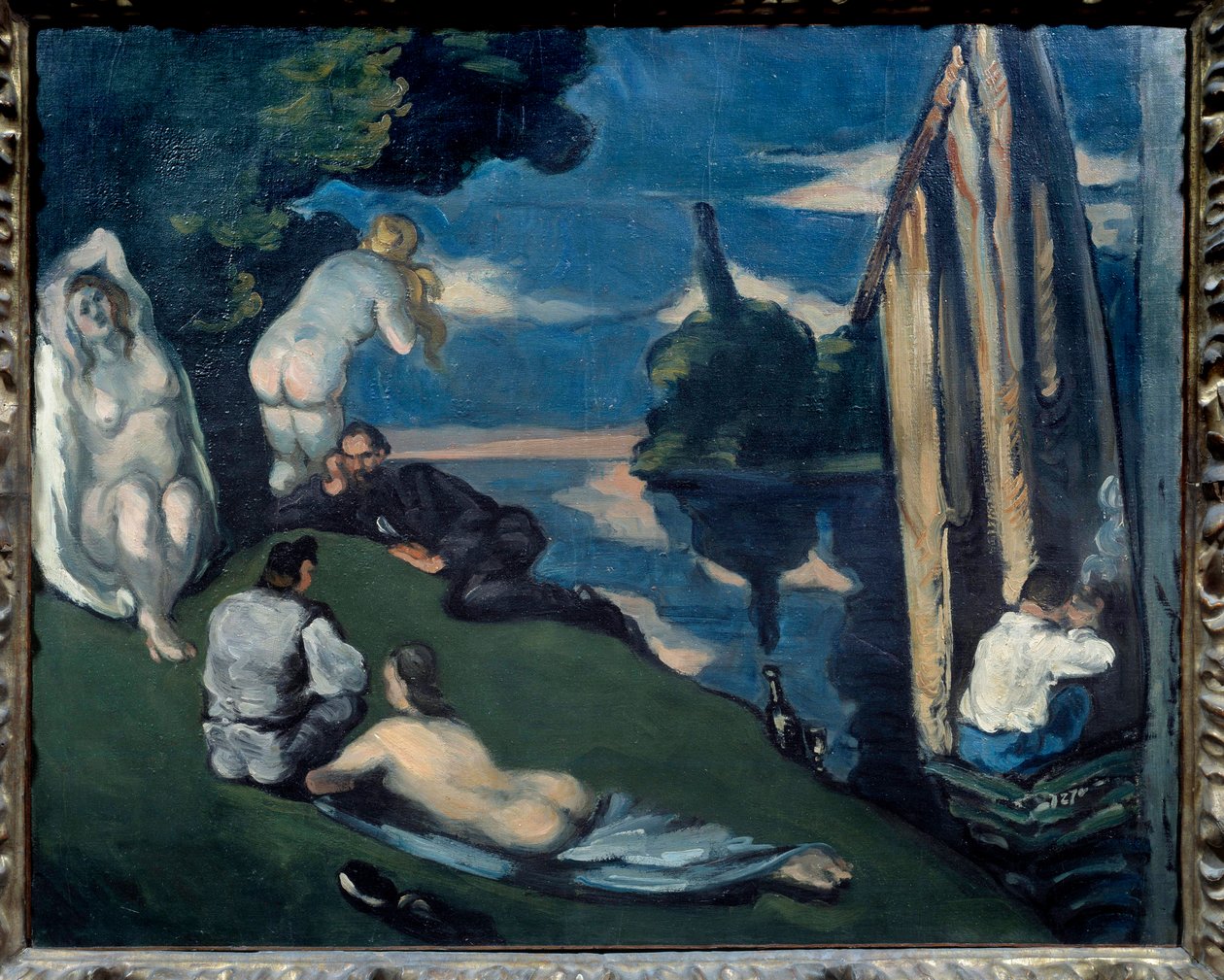 Pastoral eller idyl af Paul Cézanne