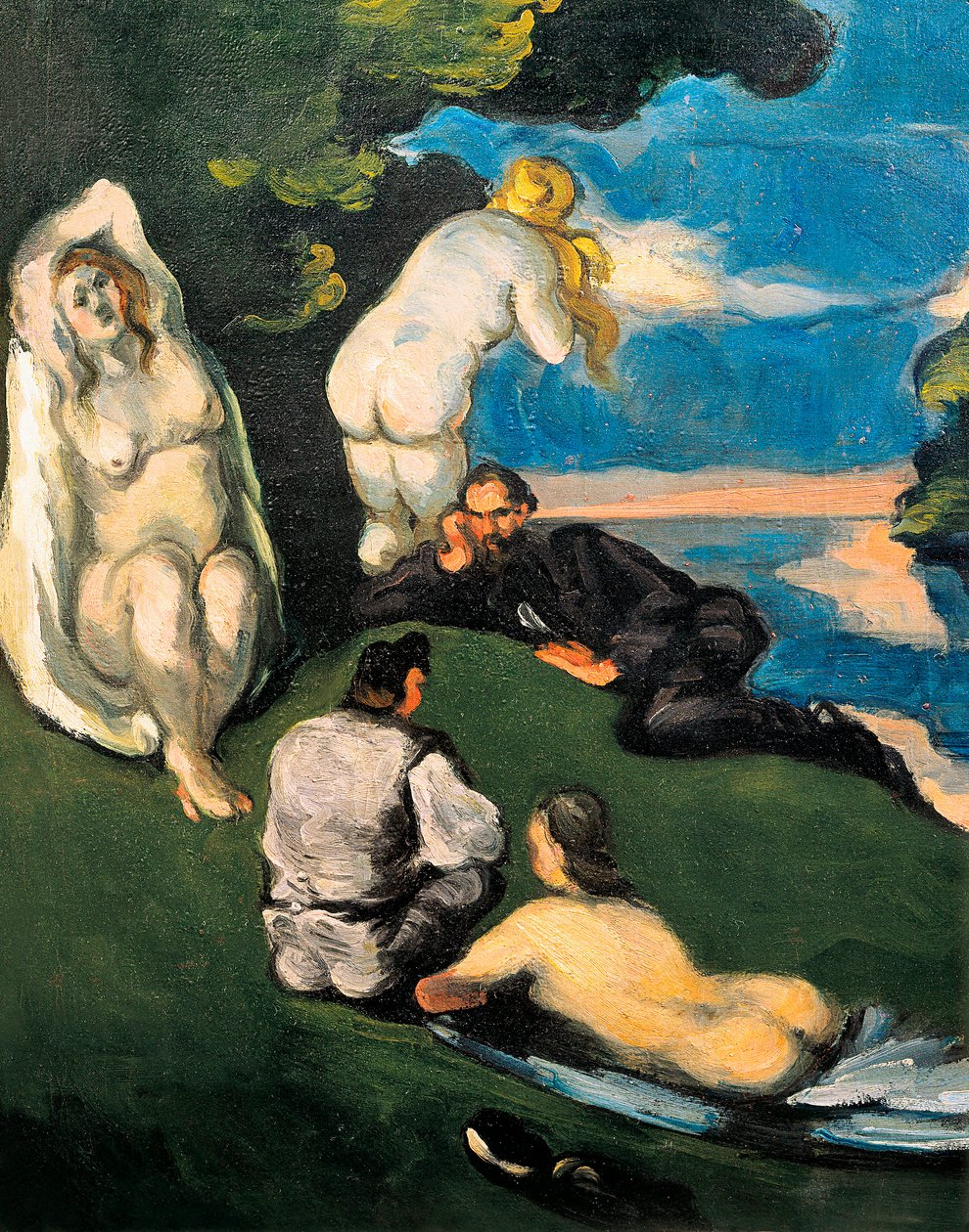 Pastoral eller idyl af Paul Cézanne