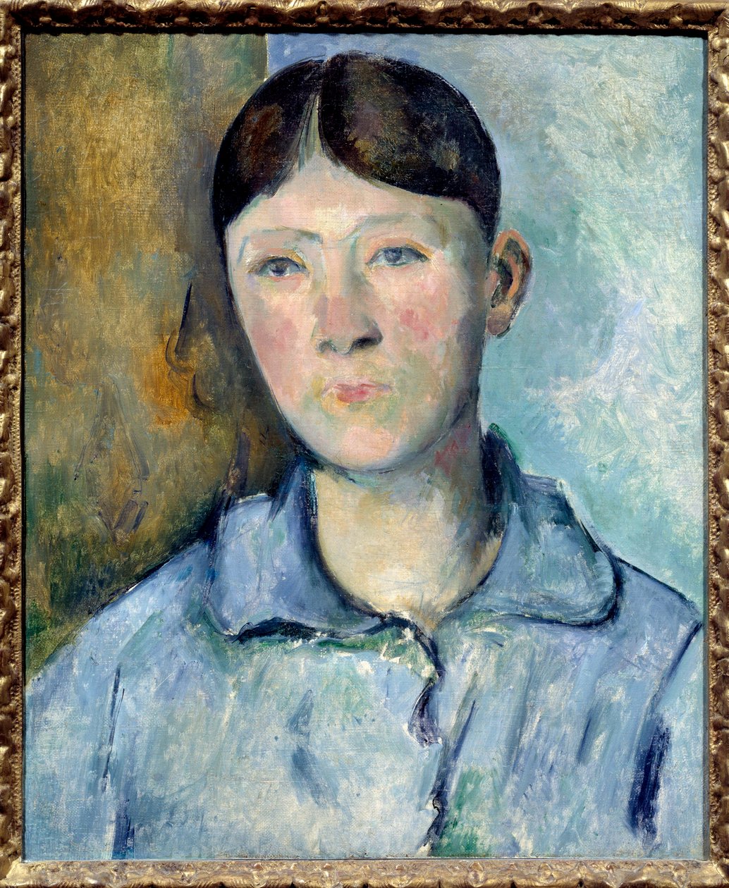 Portræt af Madame Cezanne (nee Hortense Fiquet af Paul Cézanne