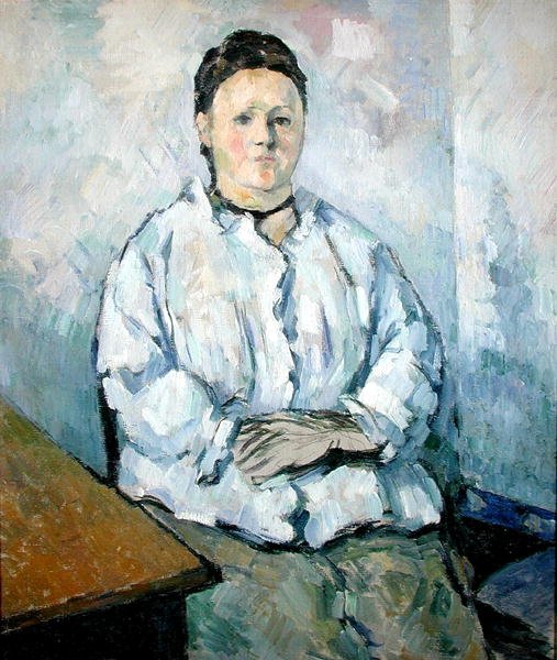 Portræt af Madame Cezanne, ca. 1880-85 (olie på lærred) af Paul Cézanne