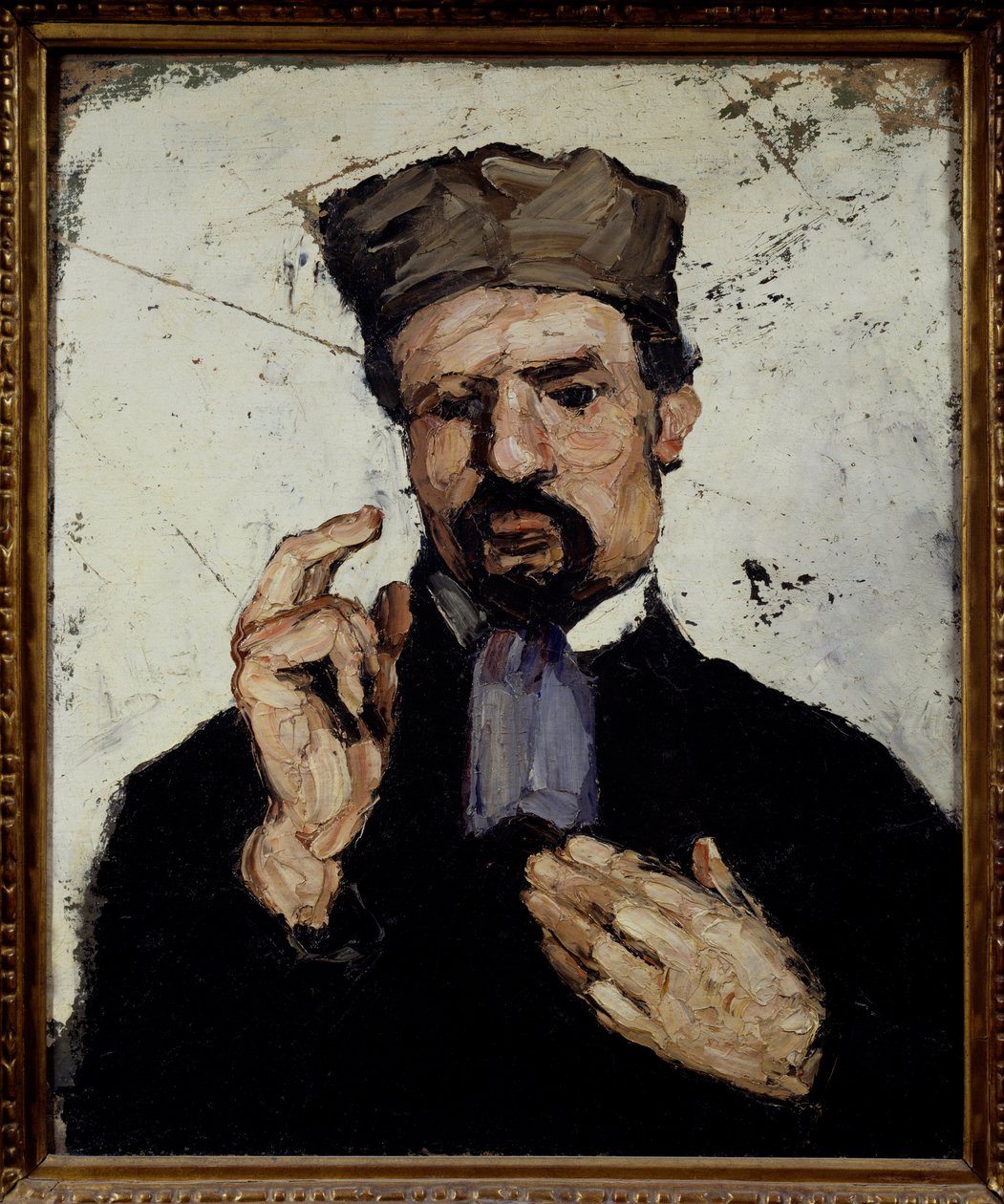 Portræt af onkel Dominique i advokatmaleri af Paul Cezanne (1839-1906) 1866 søn. 0,65x0,54 m Paris, musee d