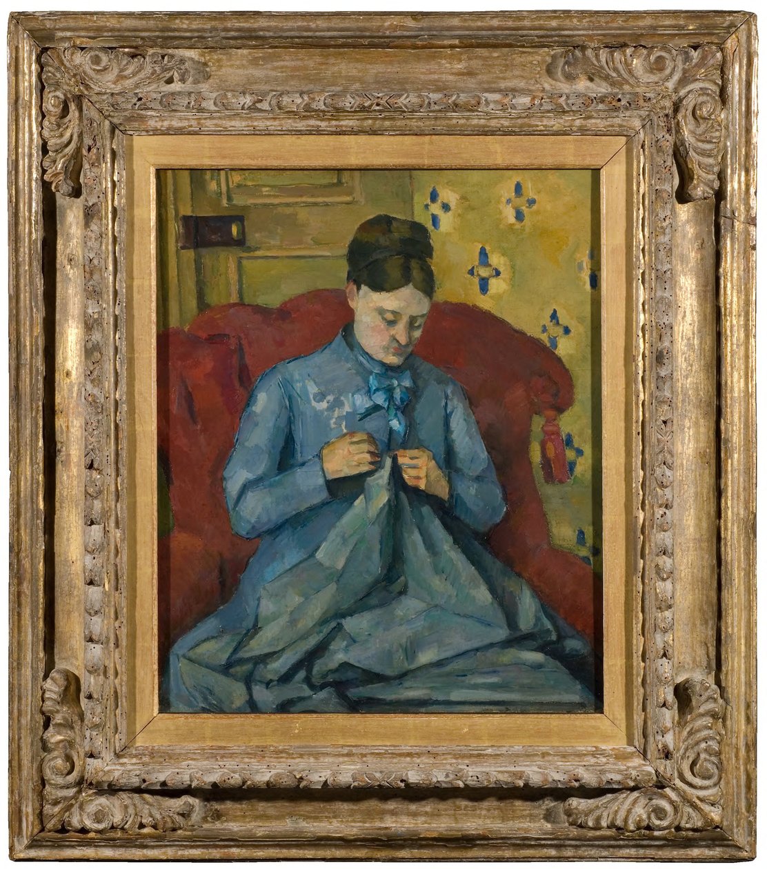 Portræt af kunstnerens hustru af Paul Cézanne