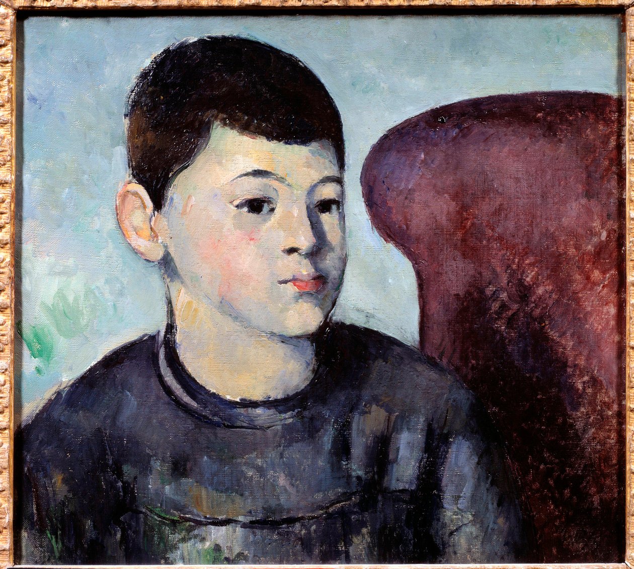 Portræt af kunstnerens søn Maleri af Paul Cezanne (1839-1906) 1880 søn. 0,35x0,38 m Paris, Musee de l