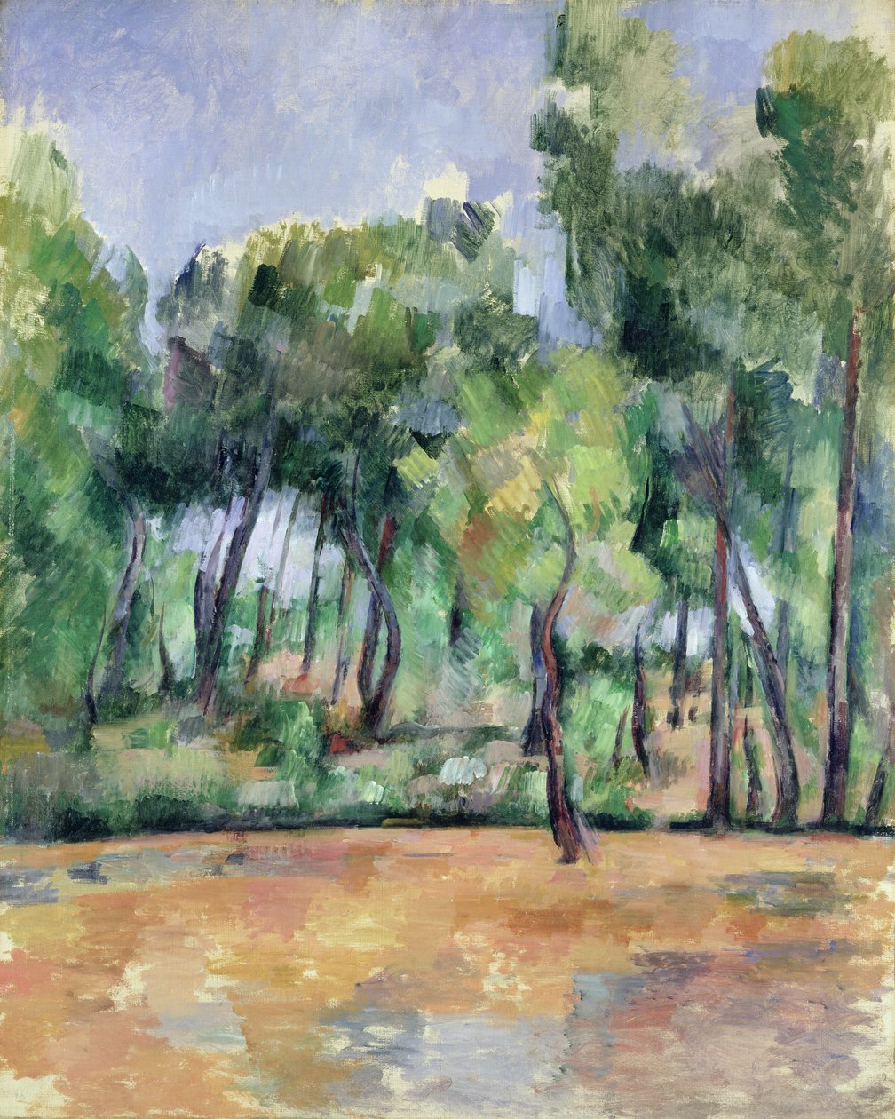 Provencalsk landskab (olie på lærred) af Paul Cézanne