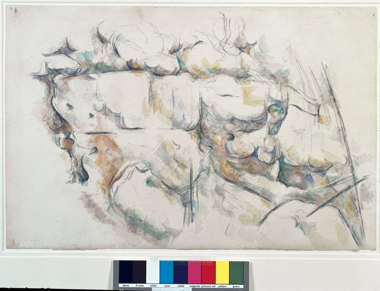 Klipper til Chateau Noir (Chateau-Noir). Maleri af Paul Cezanne (1839-1906) af Paul Cézanne
