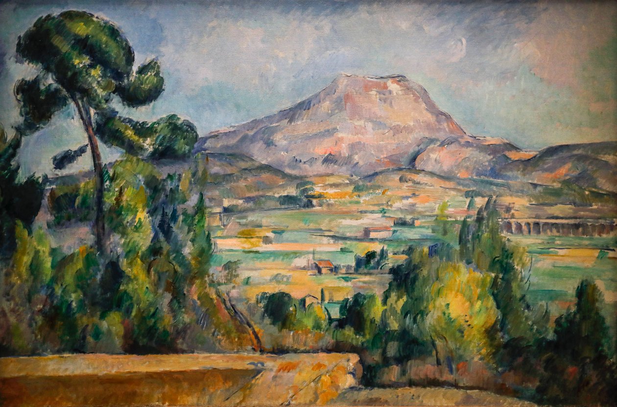 Sainte-Victoire Mountain 1890 (Olie på lærred) af Paul Cézanne