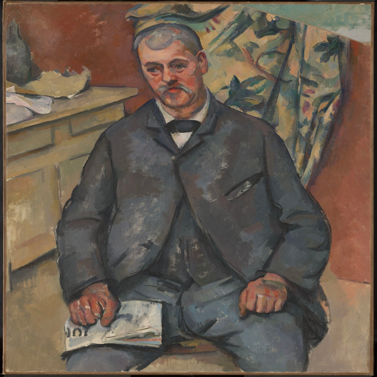 Siddende mand af Paul Cézanne