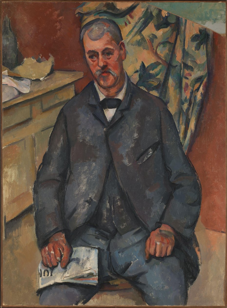 Siddende mand af Paul Cézanne