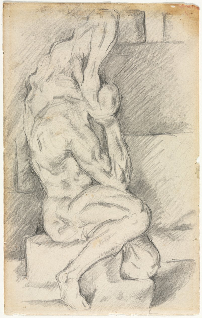 Skitse af anatomisk skulptur (recto) af Paul Cézanne