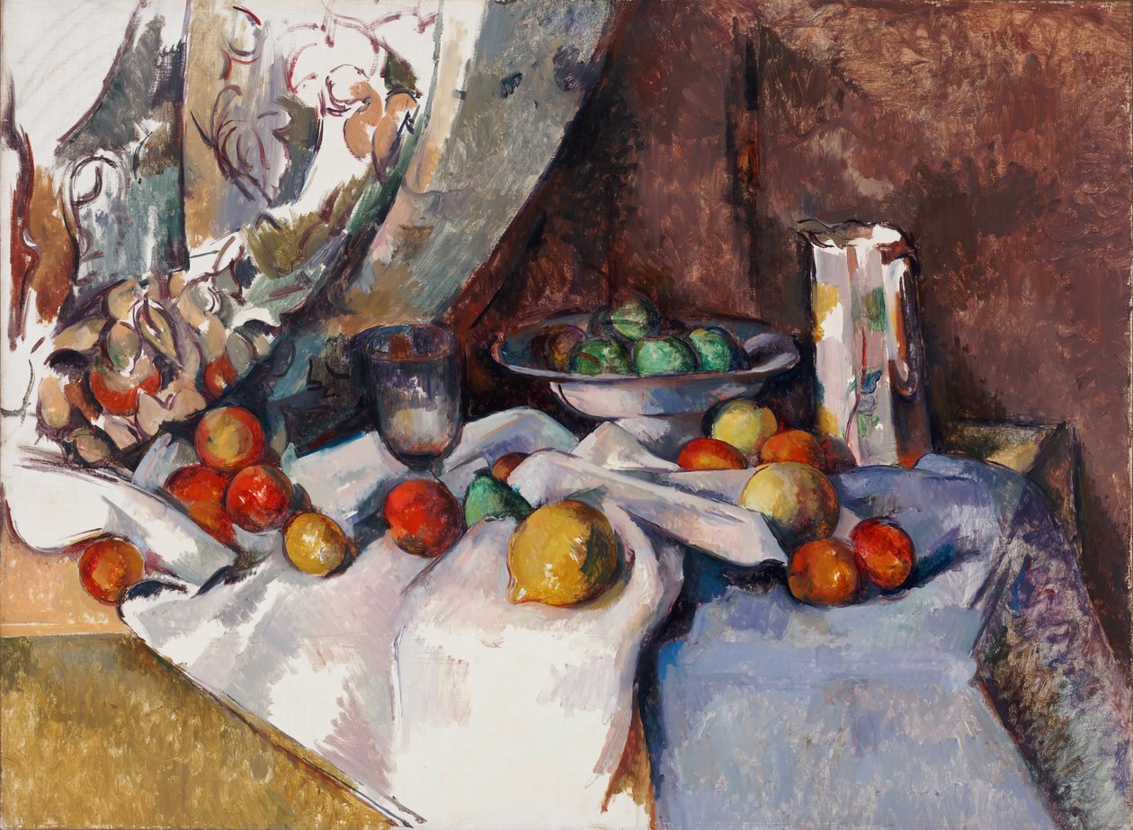 Stilleben med æbler af Paul Cézanne