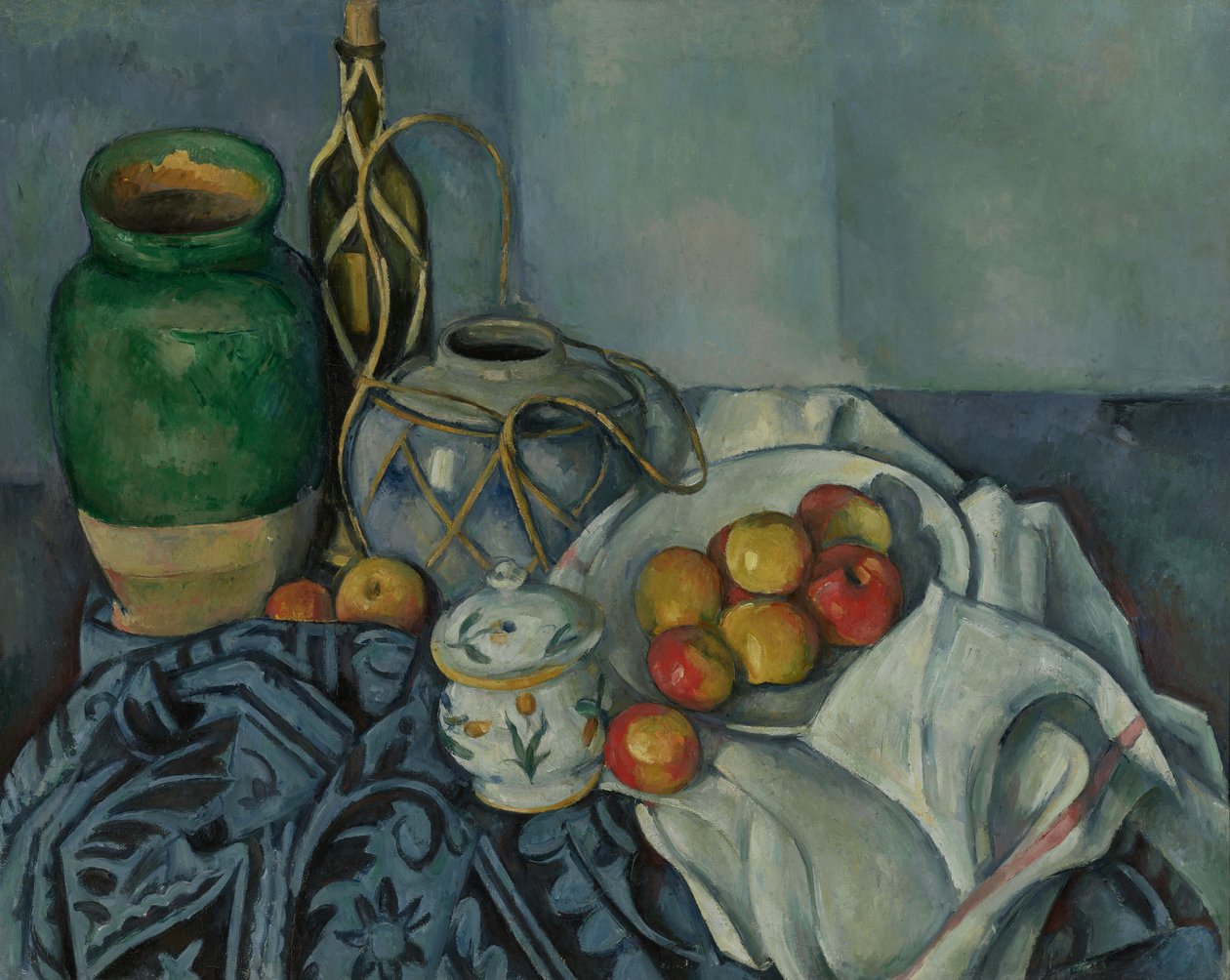 Stilleben med æbler af Paul Cézanne