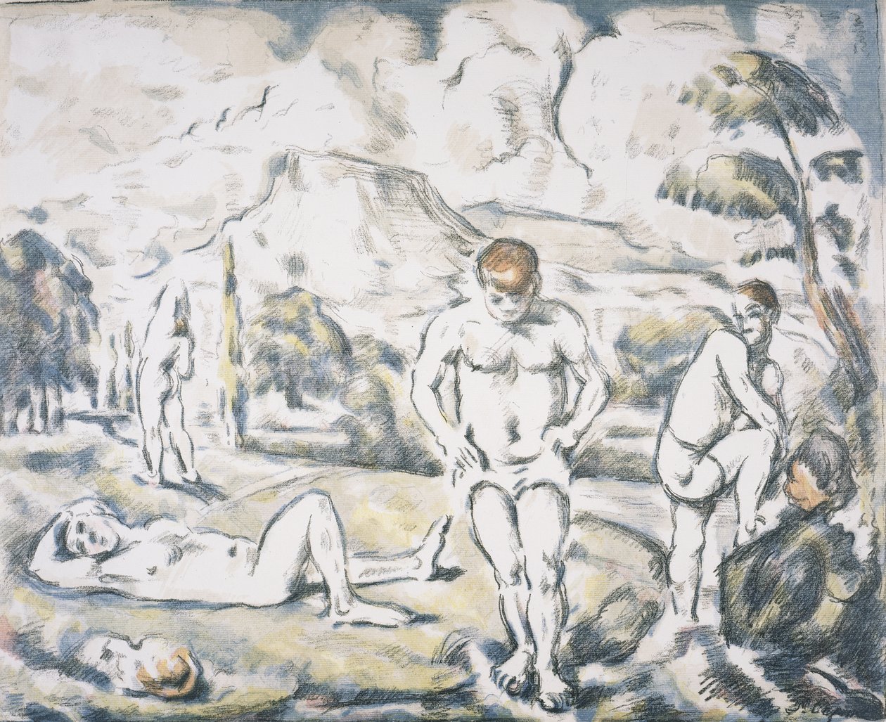 De badende af Paul Cézanne