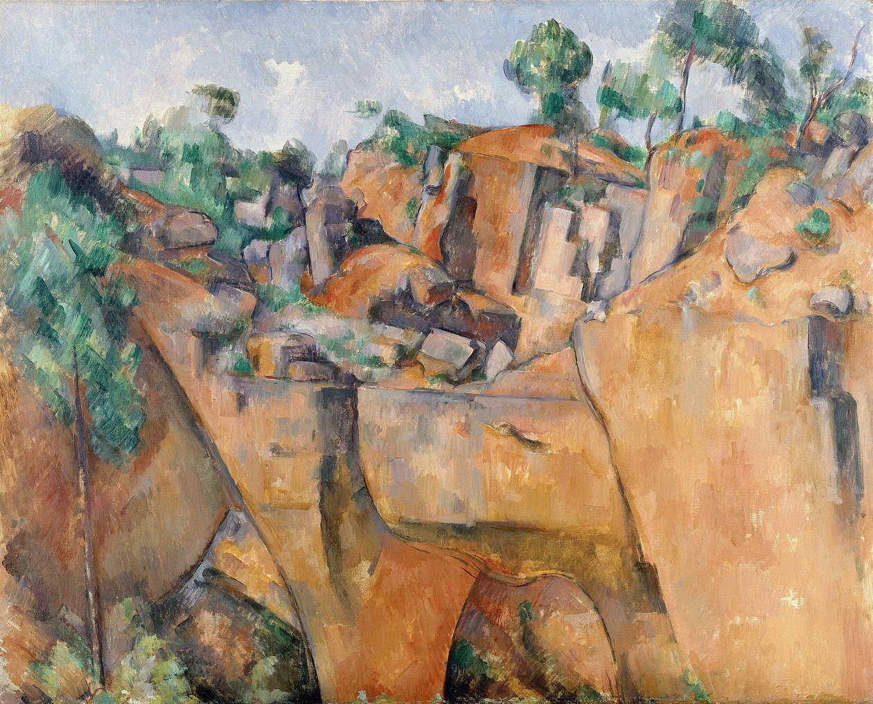 Bibémus-stenbruddet af Paul Cézanne