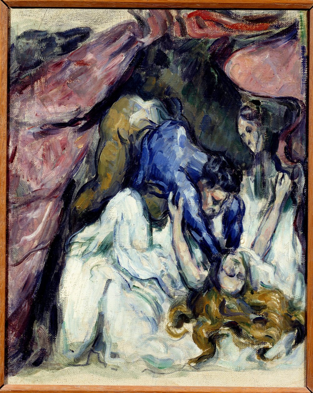 Den fremmede kvinde-maleri af Paul Cezanne (1839-1906) 1870 søn. 0,31x0,25 m Paris, musee d