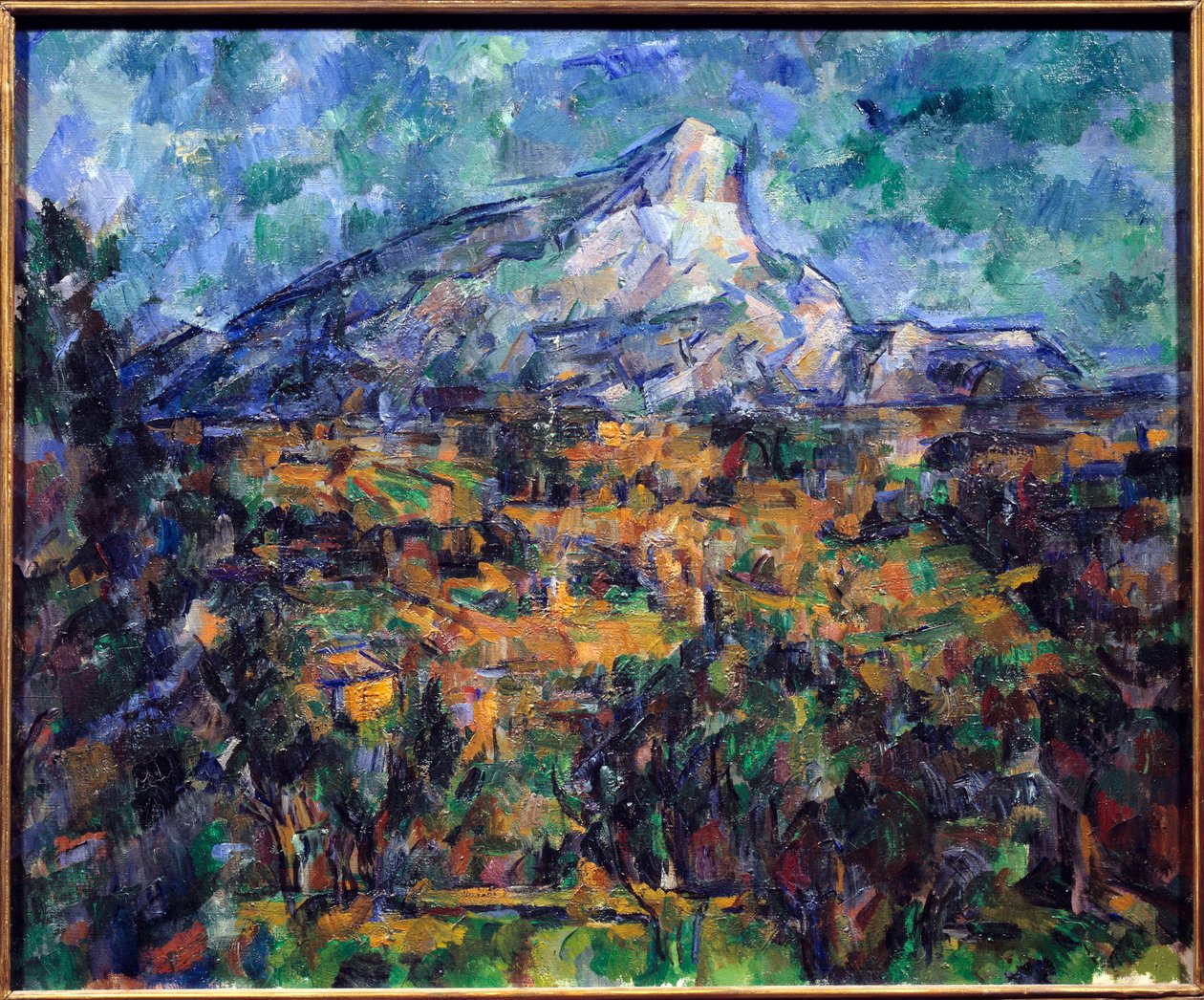 The Holy Mountain Victory Painting by Paul Cezannedani af Paul Cézanne