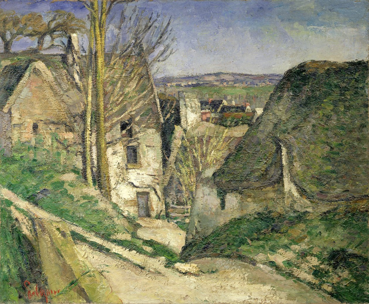 Den hængte mands hus, Auvers-sur-Oise af Paul Cézanne