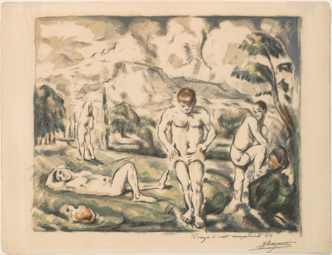 De store badende (Les Baigneurs) af Paul Cézanne