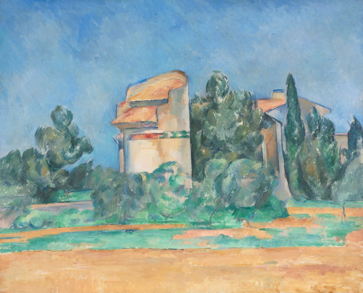 Duetårnet ved Bellevue af Paul Cézanne