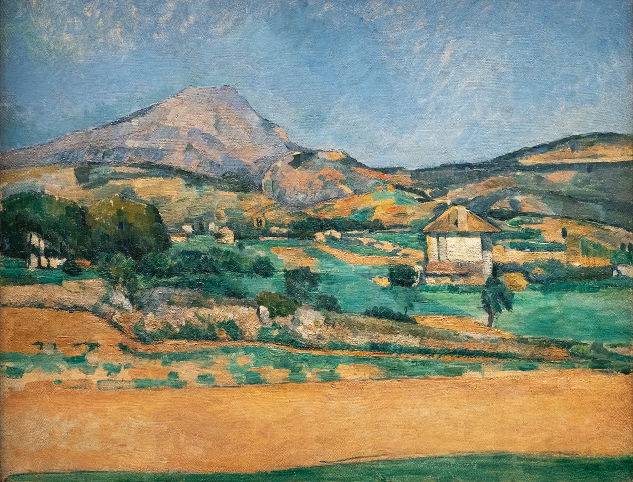 The Plain af Montagne Sainte-Victoire. Udsigt fra Valcros af Paul Cézanne