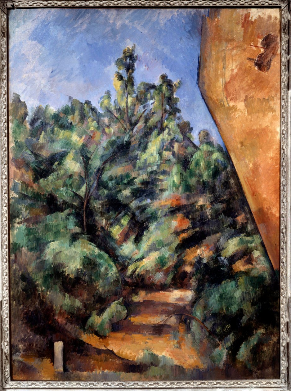 The Red Rock Maleri af Paul Cezanne (1839-1906) af Paul Cézanne