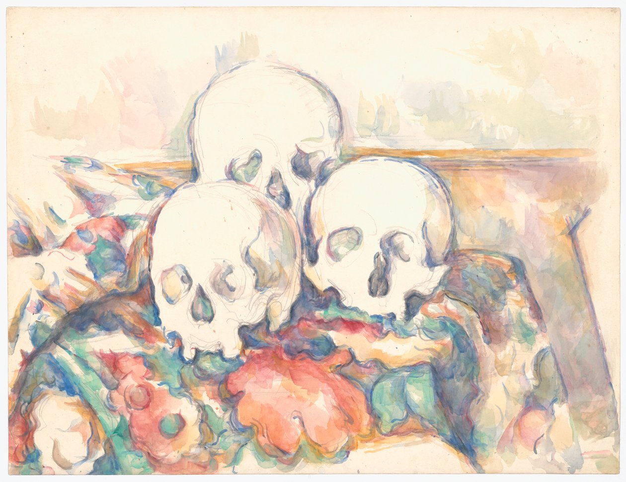 De tre kranier af Paul Cézanne