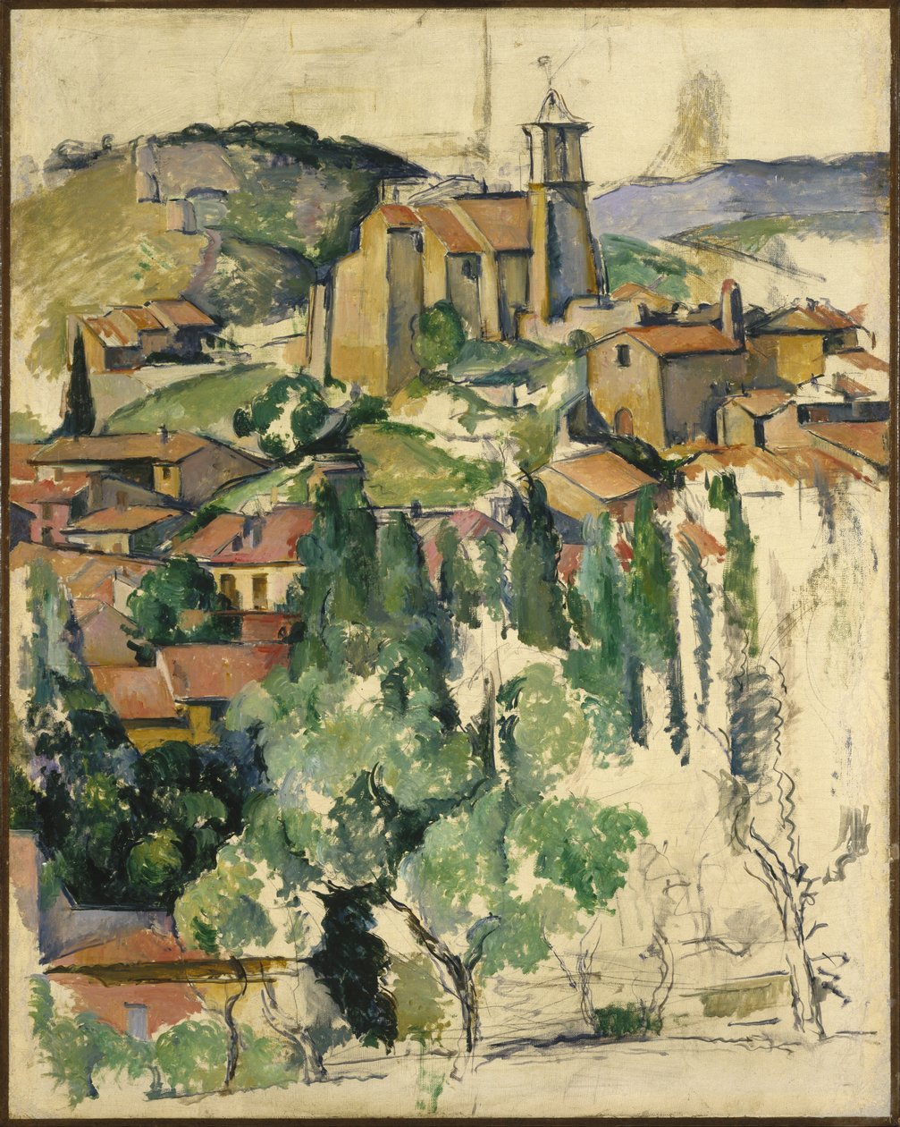 Landsbyen Gardanne af Paul Cézanne