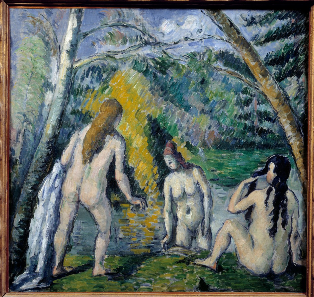 Tre badende af Paul Cezanne (1839-1906). 1879 af Paul Cézanne