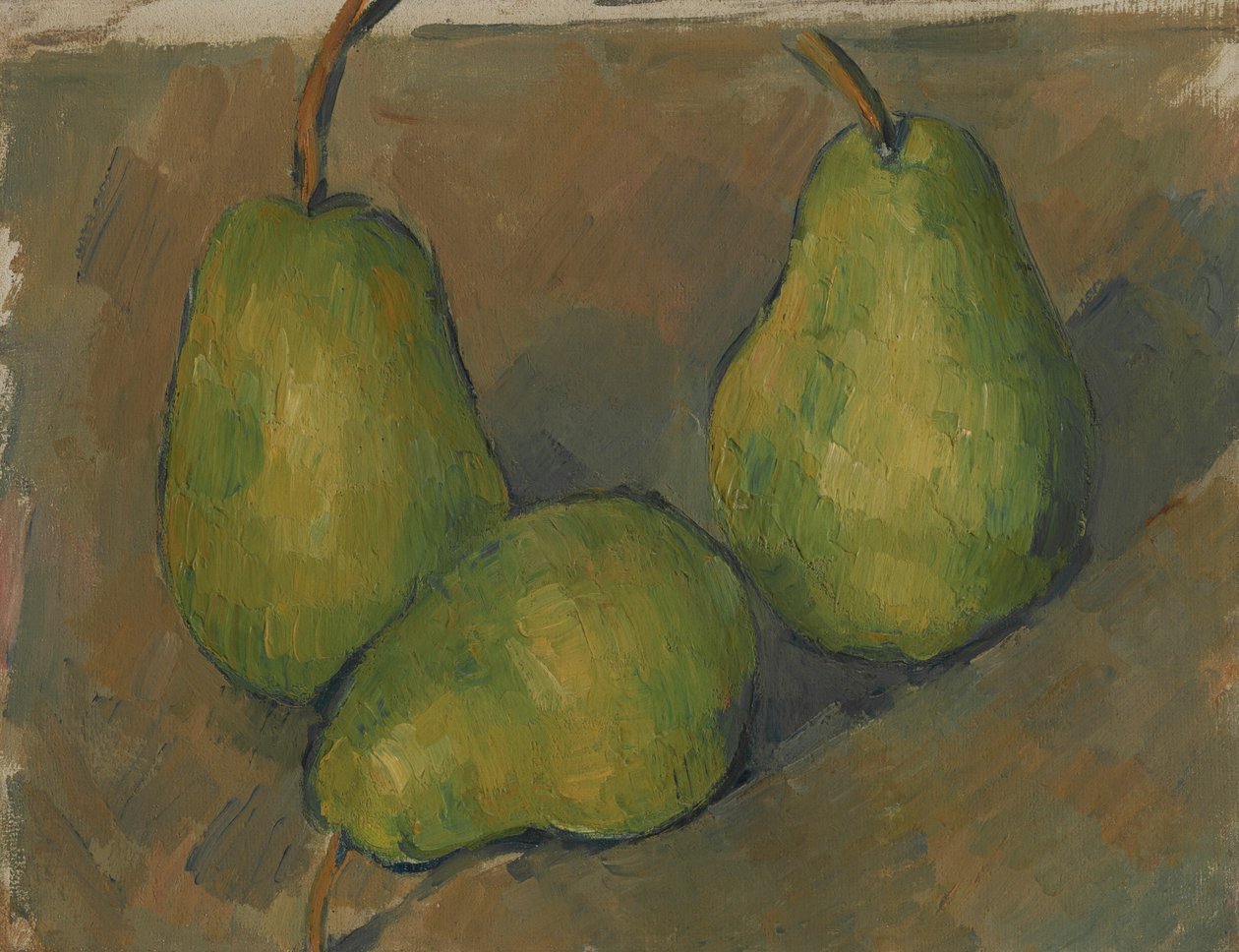 Tre pærer af Paul Cezanne