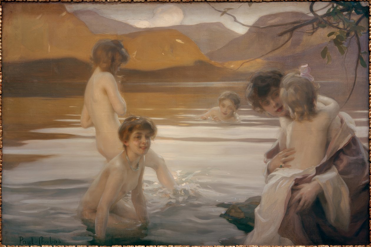 Første bad af Paul Chabas