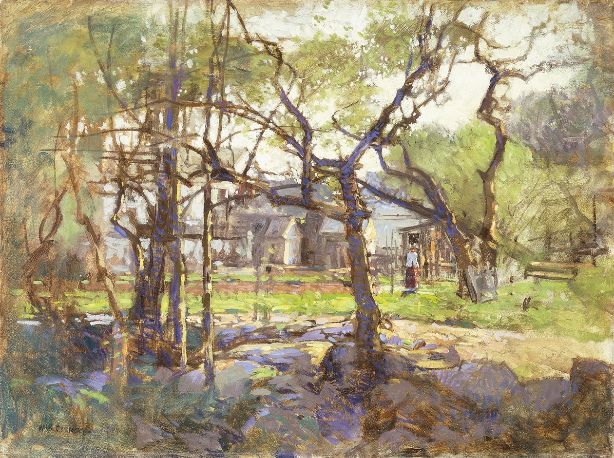 Gårdsplads, Gloucester, af Paul Cornoyer