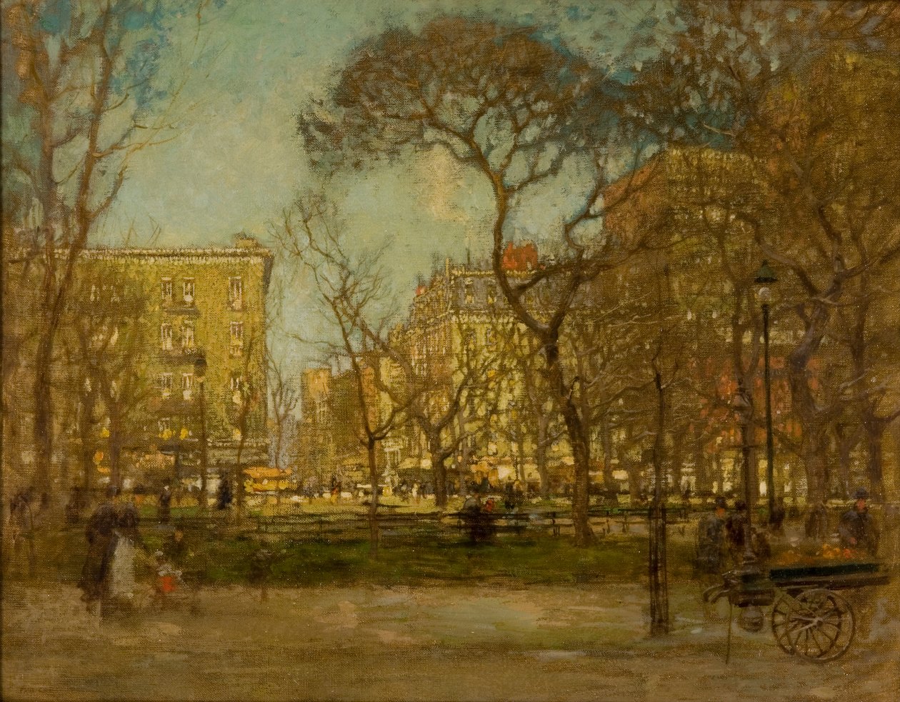Madison Square, ca. 1905 (olie på lærred) af Paul Cornoyer