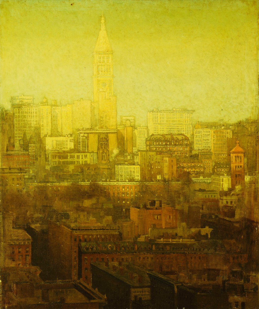 New York Cityscape, af Paul Cornoyer