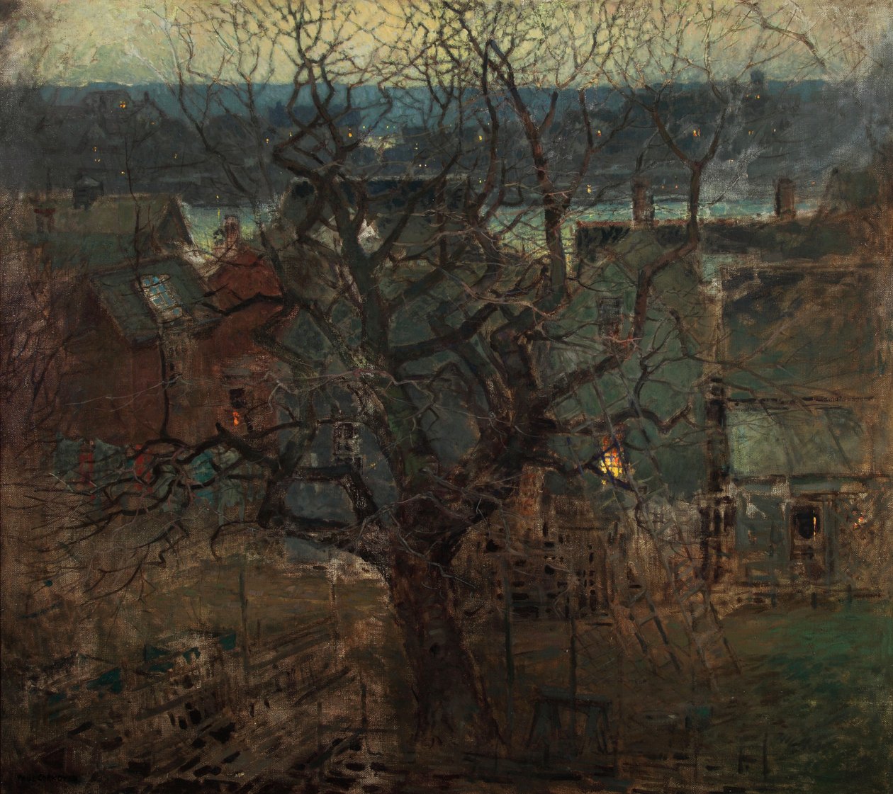 Charles River, Boston, ca. 1910 af Paul Cornoyer