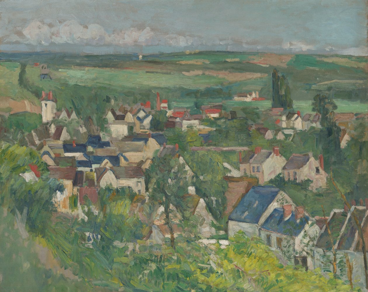 Auvers, panoramaudsigt af Paul Cézanne