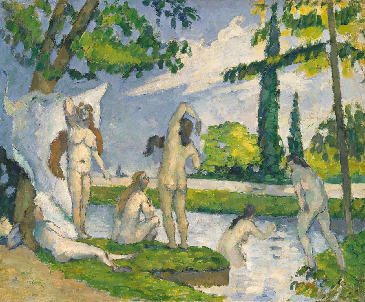 Badende, 1874-75. af Paul Cézanne