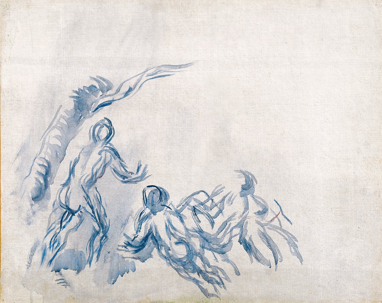 Badende Badende, 1904-1906 af Paul Cézanne