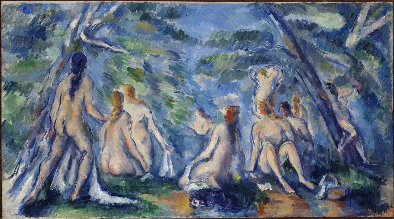 Badende, ca 1895-1896. af Paul Cézanne