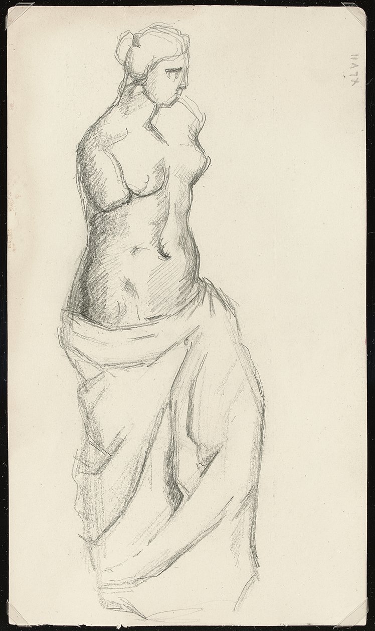Fra det antikke: Venus de Milo, c.1872-73 af Paul Cézanne