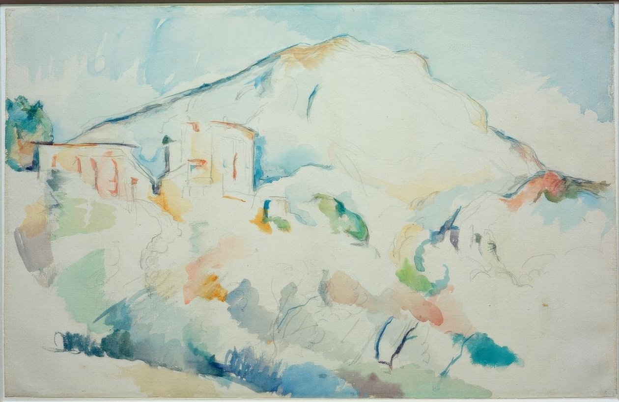 Das Château Noir und das Gebirge Sainte-Victoire af Paul Cézanne
