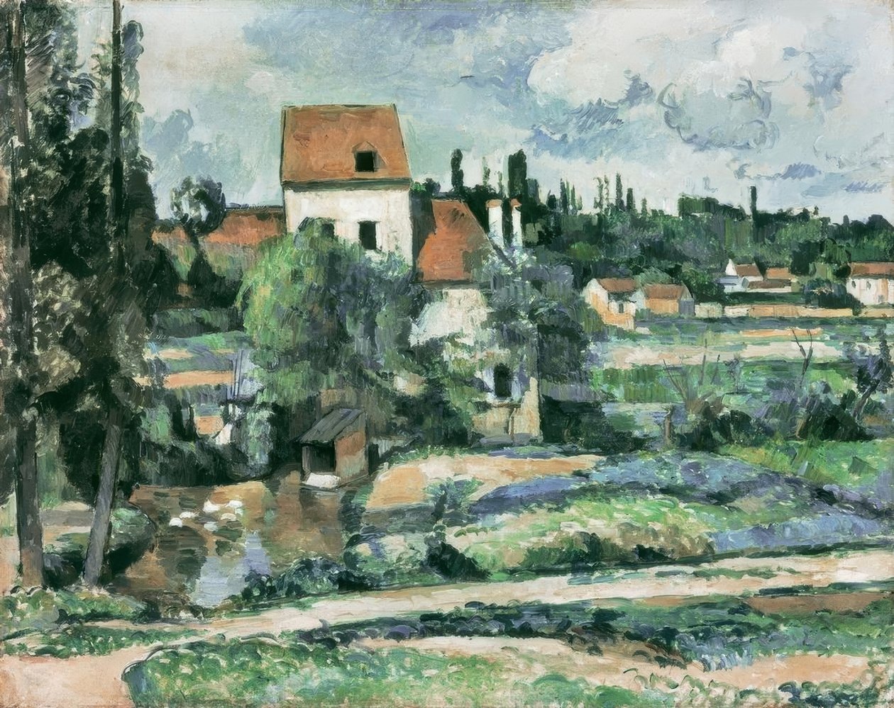 Møllen på Couleuvre nær Pontoise af Paul Cézanne