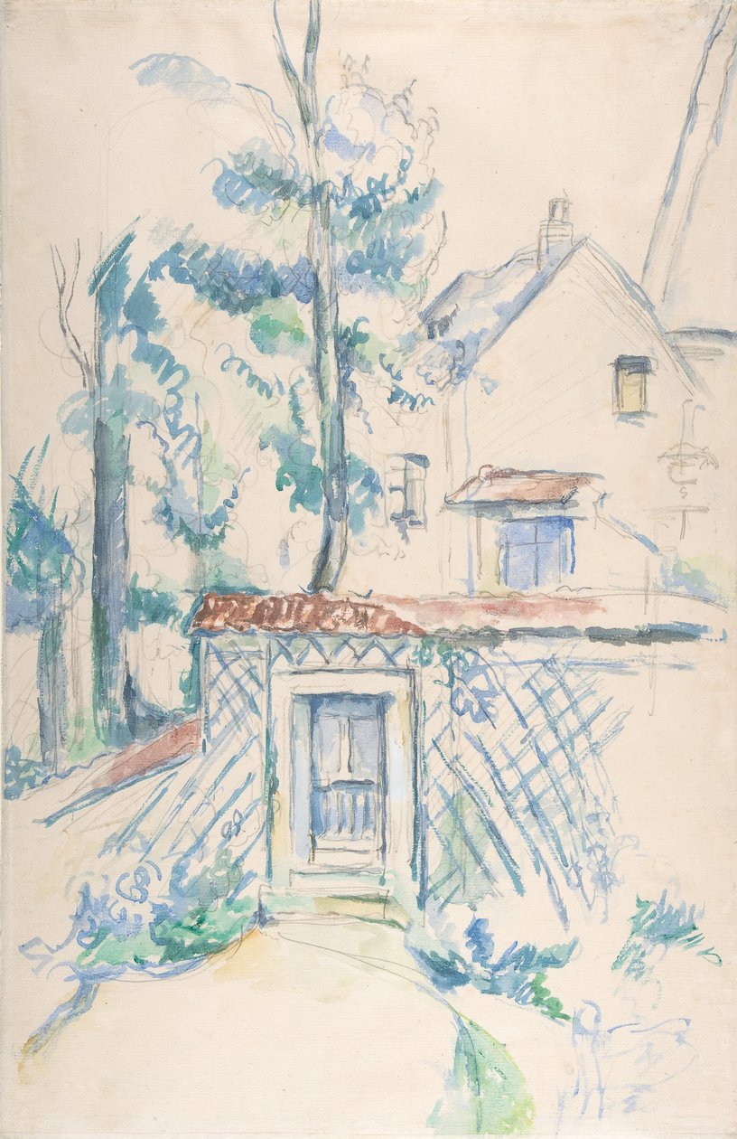 Indgang til en have, 1878-1880. af Paul Cézanne