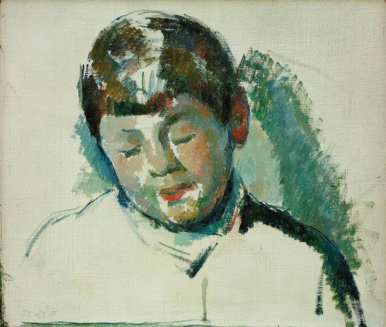 Skitse til et portræt af kunstnerens søn af Paul Cézanne
