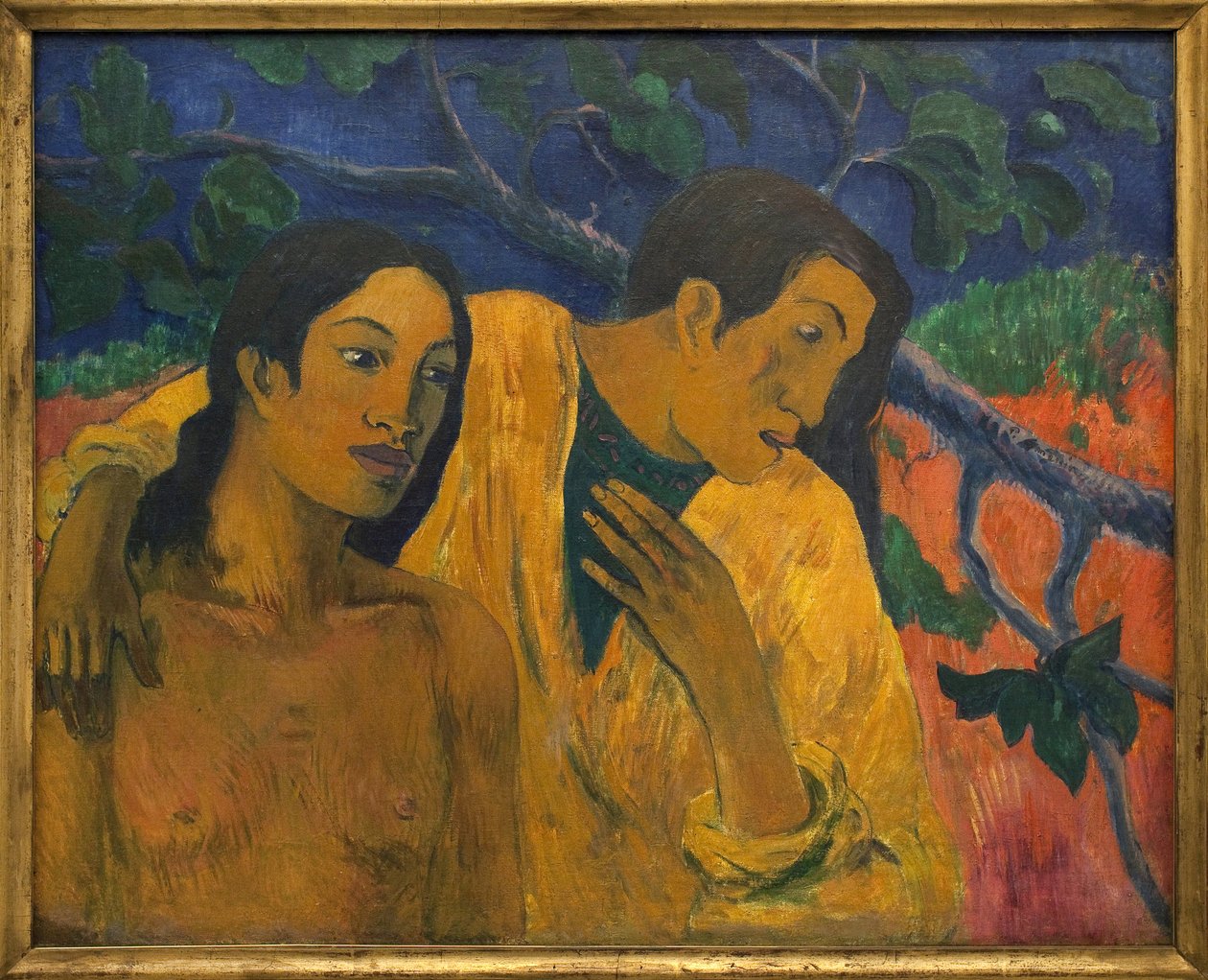 Flyvning (Tahiti-idyl). Maleri af Paul Gauguin (1848-1903), Olie på lærred af Paul Cézanne