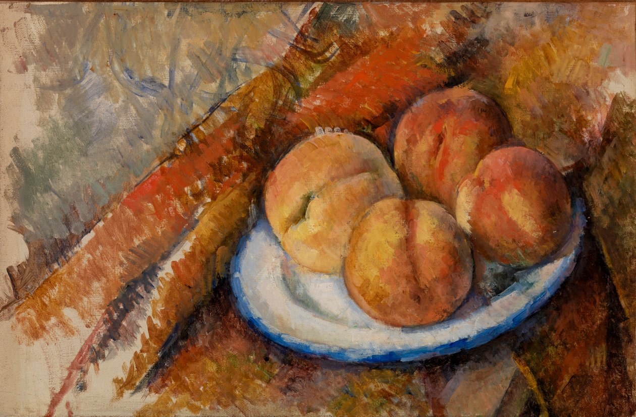 Fire ferskner på en tallerken af Paul Cézanne