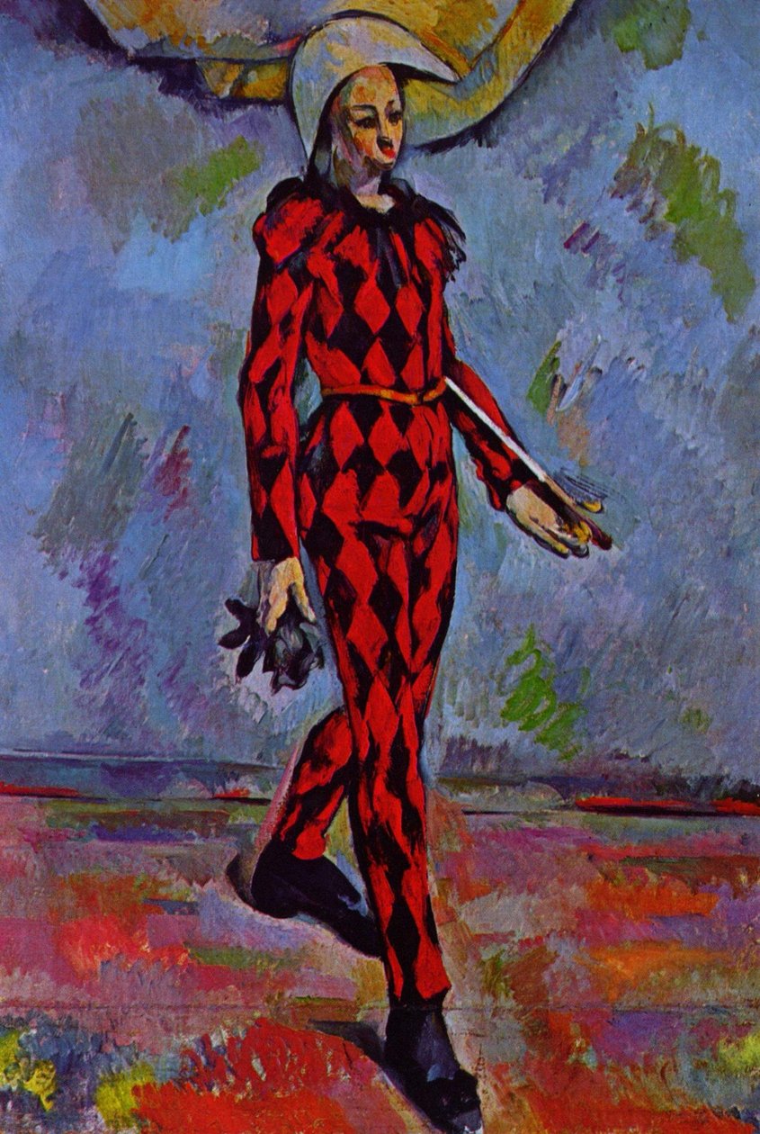 Fransk: Arlequin Harlequin af Paul Cézanne